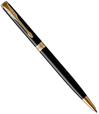 Parker Sonnet Slim Core K430 LaqBlack GT шариковая ручка 1931498