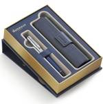 Набор Waterman Expert 1978713 Перьевая ручка Deluxe Blue Obssesion CT  + чехол