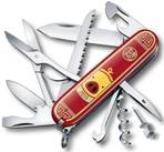 Нож Victorinox 1.3714.E8 Huntsman «Год Свиньи» 2019, 91мм, красный