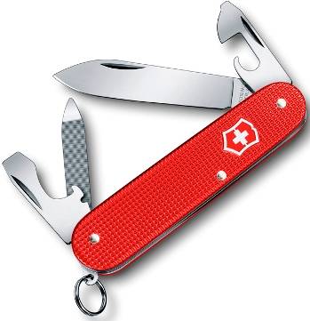 яНож Victorinox 0.2601.L18 Cadet Alox офицерский, 84мм, красный