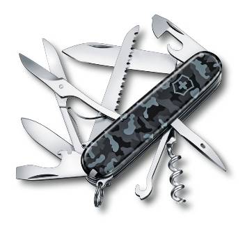 Нож Victorinox 1.3713.942 Huntsman Desert Camouflage офицерский, 91мм, серо-синий камуфляж