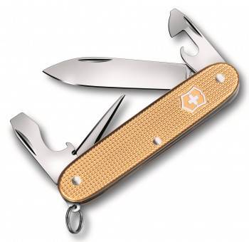 яНож Victorinox 0.8201.L19 Pioneer Alox, 93 мм, золотистый