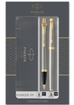 Parker IM Brushed Metal GT - набор шариковая ручка + роллер 2093217