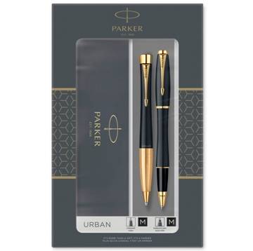 яНабор Parker Urban TK200 Muted Black GT шарик.ручка+роллер(2093382)