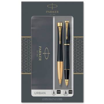 Набор Parker Urban TK200 Muted Black GT шарик.ручка+роллер(2093382)