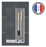 Parker Jotter Stainless Steel GT набор шариковая ручка+перьевая ручка (FK691) 2093257