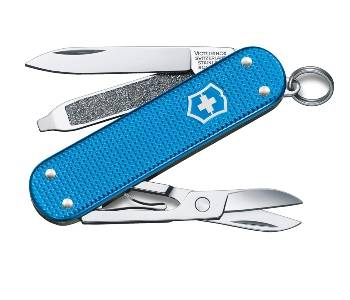 Нож-брелок Victorinox 0.6221.L20 Classic Alox, 58мм, синий
