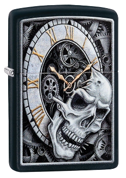 Зажигалка Zippo 29854 Skull Clock Design