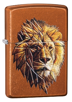 яЗажигалка Zippo 29865 Polygonal Lion Design ZIPPO