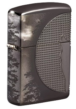 Зажигалка Zippo 49353 Armor™ Wolf Design с покрытием High Polish Black Ice®