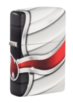 Зажигалка Zippo 49357 Flame Design с покрытием White Matte