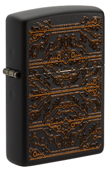 Зажигалка Zippo 49572 Circuit Pattern с покрытием Black Matte