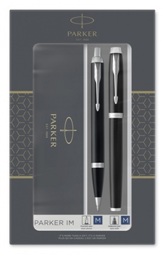 Parker IM Black CT - набор ручки перьевая и шариковая 2093215