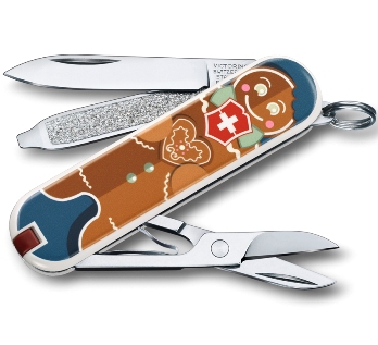 Нож-брелок Victorinox 0.6223.L1909 Gingerbread Love  58мм