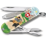 Нож-брелок Victorinox 0.6223.L2009 Classic "Swiss Wrestling" 58мм