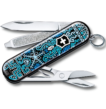 Нож-брелок Victorinox 0.6223.L2108 Classic "Ocean Life"  58мм
