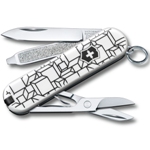 Нож-брелок Victorinox 0.6223.L2105 Classic "Cubic Illusion"  58мм