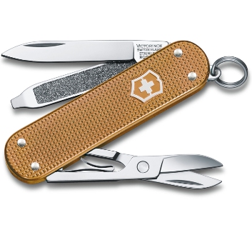 Нож-брелок Victorinox 0.6221.255G Classic SD Alox Colors "Wet Sand", 58мм, песочный