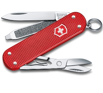 Нож-брелок Victorinox 0.6221.201G Classic SD Alox Colors "Sweet Berry", 58мм, красный