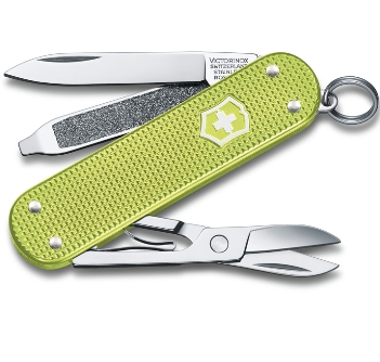 Нож-брелок Victorinox 0.6221.241G Classic SD Alox Colors "Lime Twist", 58мм, светло-зеленый