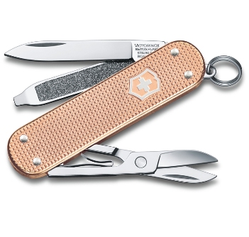Нож-брелок Victorinox 0.6221.202G Classic SD Alox Colors "Fresh Peach", 58мм, персиковый