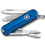 Нож-брелок Victorinox 0.6223.T2G Classic SD Colors "Deep Ocean", 58мм, полупрозрачный синий