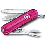 Нож-брелок Victorinox 0.6223.T5G Classic SD Colors "Cupcake Dream", 58мм, полупрозрачный розовый