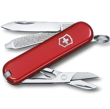 Нож-брелок Victorinox 0.6223.G Classic SD Colors "Style Icon", 58мм, красный