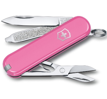 Нож-брелок Victorinox 0.6223.51G Classic SD Colors "Cherry Blossom", 58мм, розовый