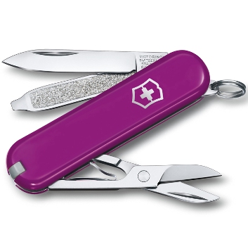 Нож-брелок Victorinox 0.6223.52G Classic SD Colors "Tasty Grape", 58мм, фиолетовый