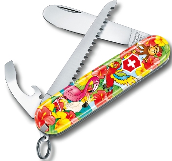 Нож Victorinox 0.2373.E3 My First Victorinox Набор "Попугай" 84мм