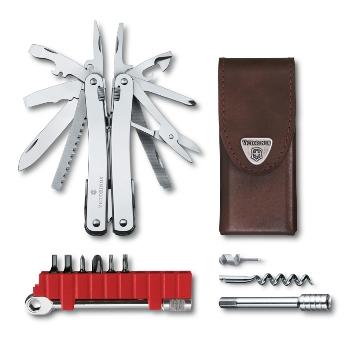 Мультитул Victorinox 3.0236.L SwissTool Spirit XC (105 мм, 36 функций, в кожаном чехле)