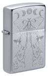 Зажигалка Zippo 49591 Butterfly and Wolf с покрытием Satin Chrome