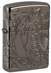 Зажигалка Zippo 49689 Armor™ Wicca Design с покрытием Black Ice®