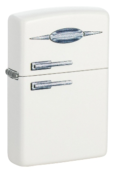 Зажигалка Zippo 49636 Retro Fridge Design с покрытием White Matte