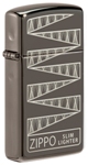 Зажигалка Zippo 49709 65th Anniversary Zippo Slim® с покрытием Black Ice®