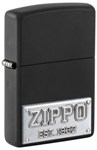 Зажигалка Zippo 48689 License Plate с покрытием Black Matte